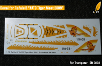 dekály pro Rafale B "NATO Tiger Meet 2009" (HOBBYBOSS) 1/72