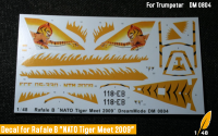dekály pro Rafale B "NATO Tiger Meet 2009" (HOBBYBOSS) 1/48