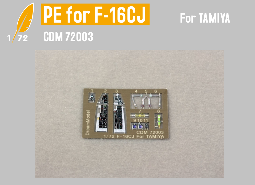 kokpit fotolept pro F-16CJ (TAMIYA) 1/72 DreamModel